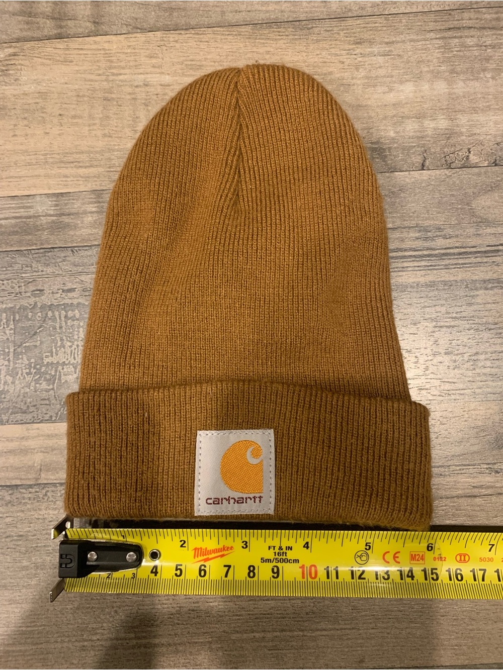 Carhartt Classic Cuffed Beanie - Carhartt Brown with Logo Patch